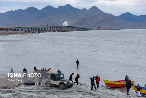 افزایش مساحت پهنه آبی دریاچه ارومیه در اسفند ۱۴۰۲ برمبنای پردازش تصاویر ماهواره ای